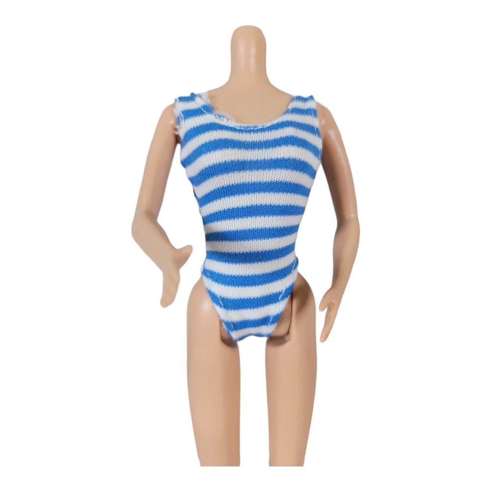 Vintage Barbie Mini Mod, Petra & Friends MOD CLONE‎ Blue One Piece Swim Suit